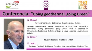 Lee más sobre el artículo CONFERENCIA: “Going geothermal, going green”.